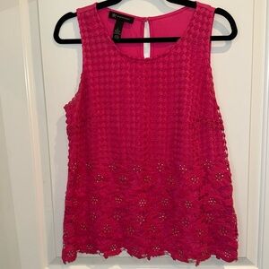 INC International Concepts Women's Pink Sleeveless Top